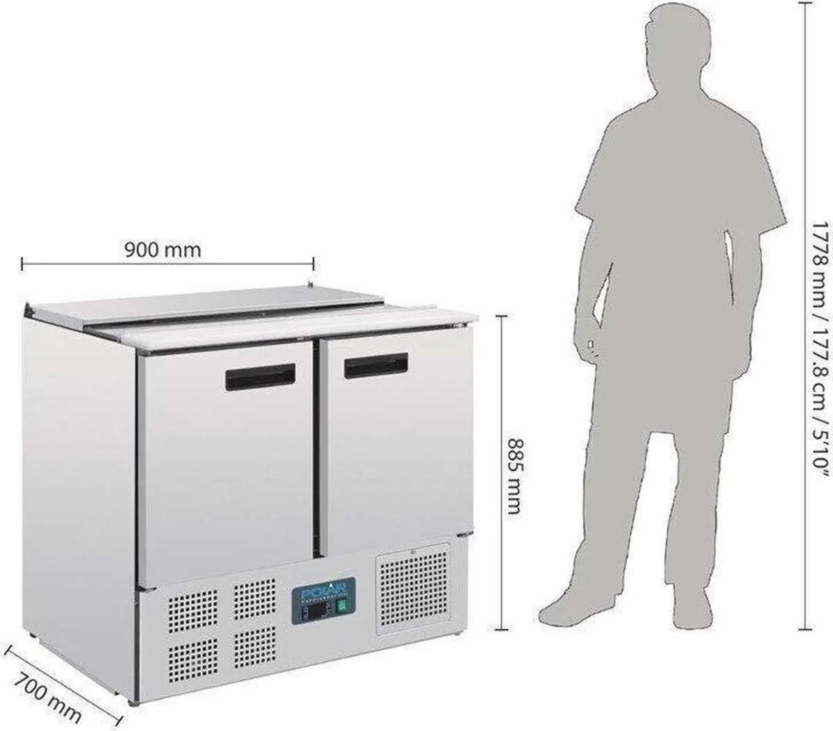 Polar G606 Gekoelde Saladette 240L