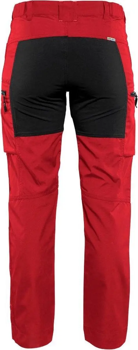 Blåkläder Dames Service Werkbroek Stretch 7159-1845 - 50 - Rood/Zwart