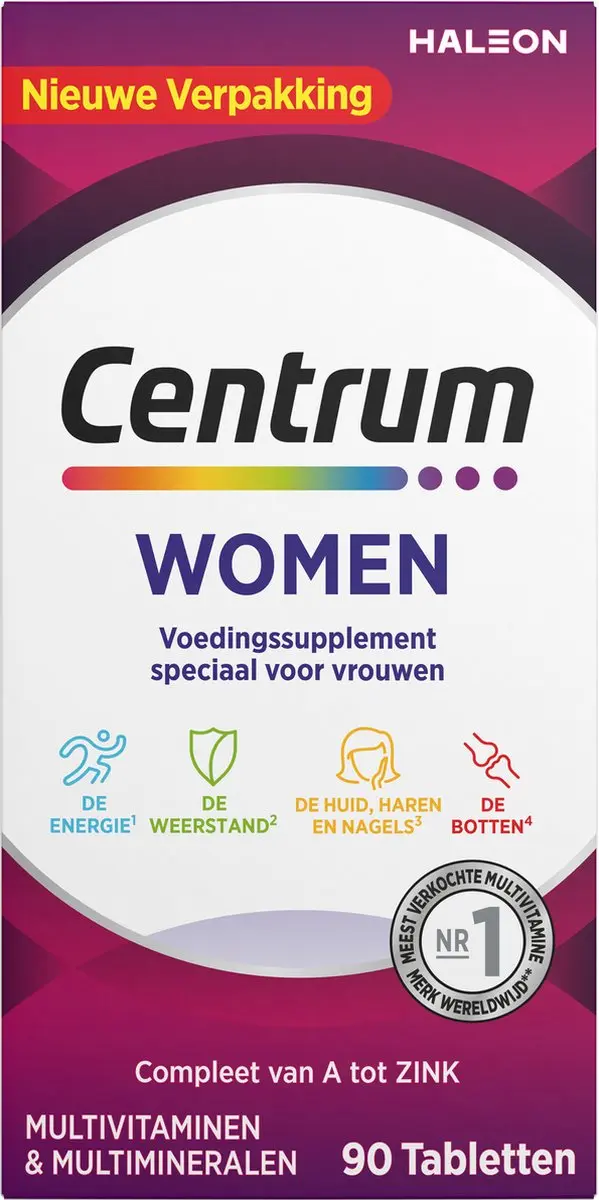 Centrum Women Multivitaminen 90 Stuks - 13V & 10M