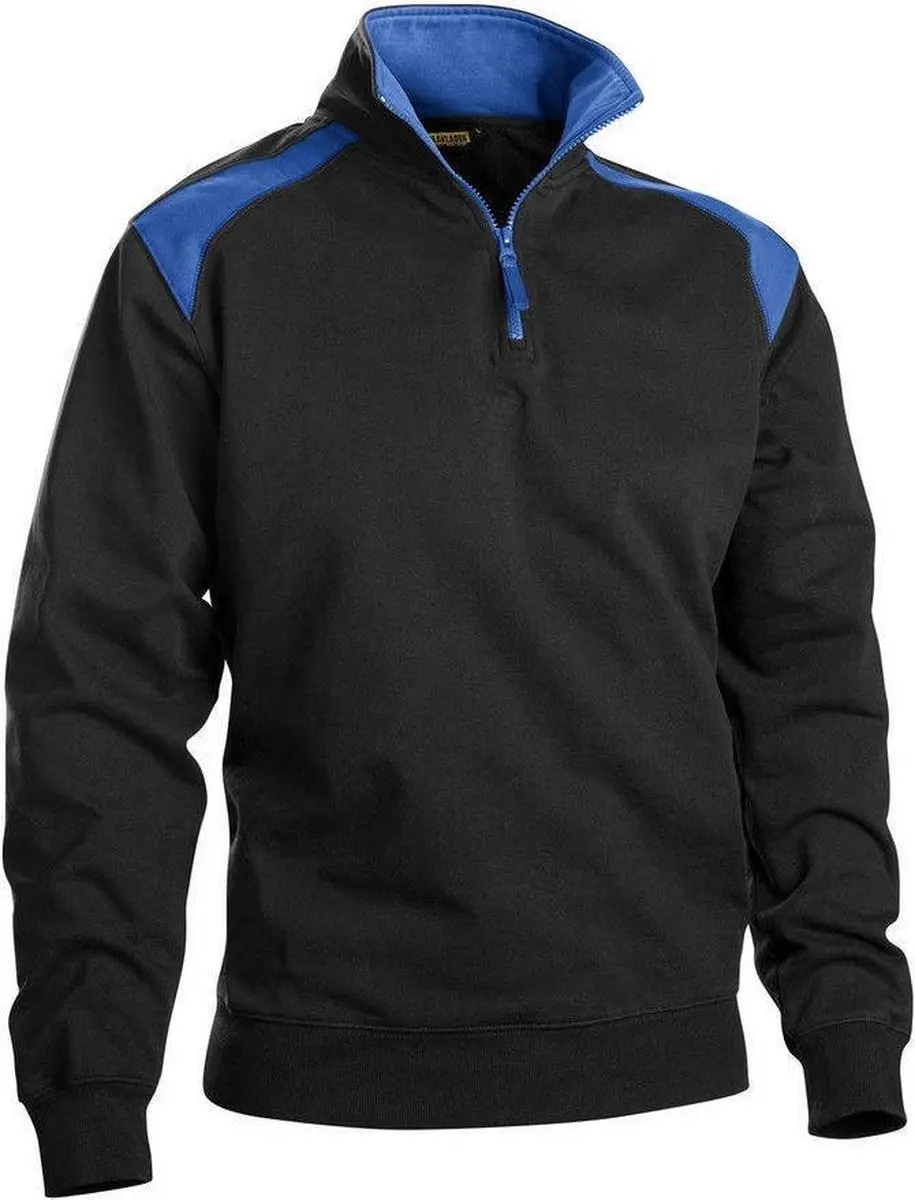 Blåkläder Sweatshirt 3353-1158 Bi-Color - Zwart/Korenblauw L