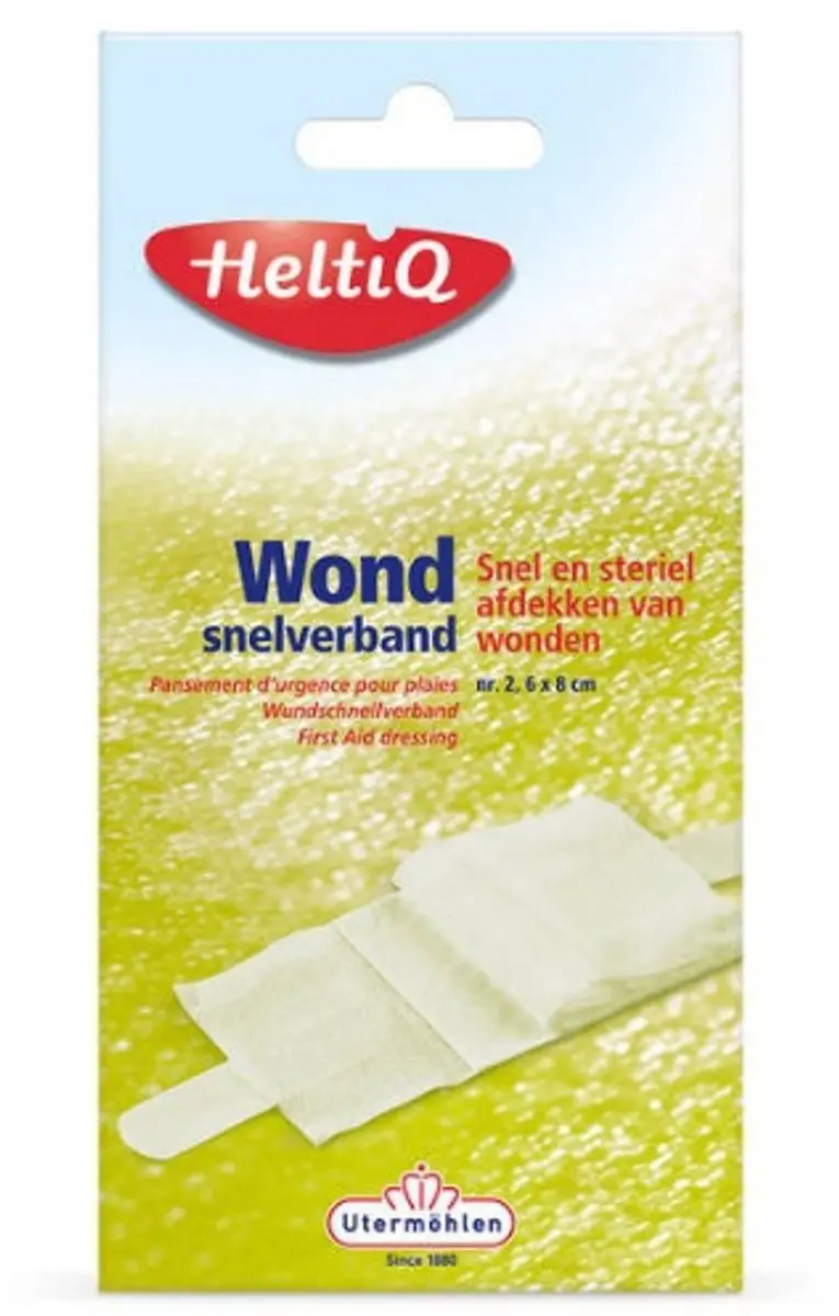 Heltiq Wondsnelverband nr. 2 6x8cm - Wit