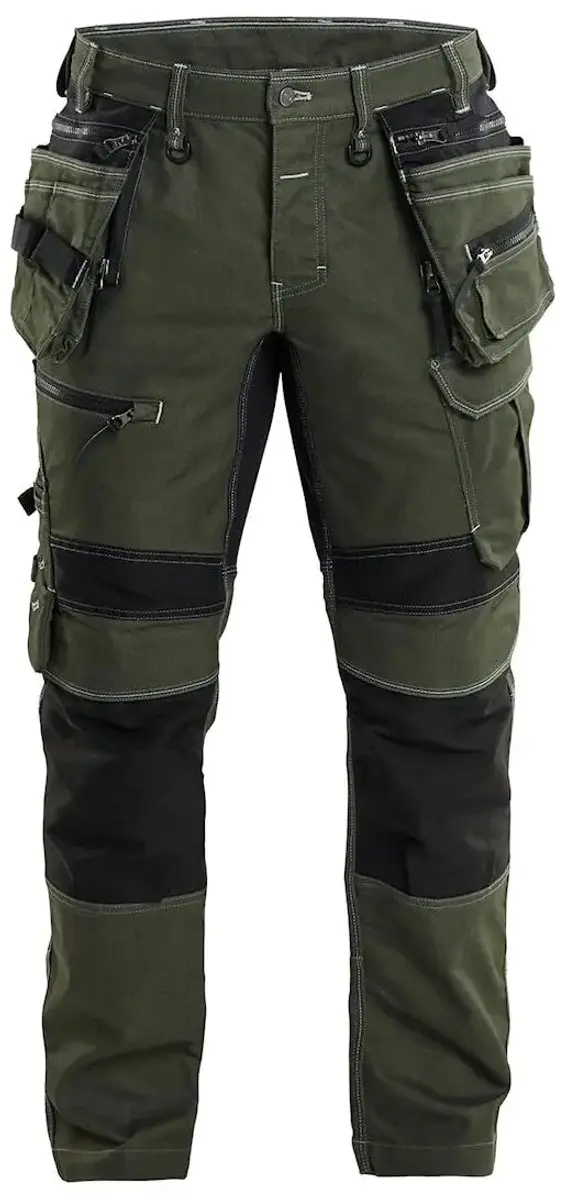 Blåkläder Werkbroek X1900 Denim Stretch - 112 - Donker herfstgroen/Zwart - afbeelding 5 van 5