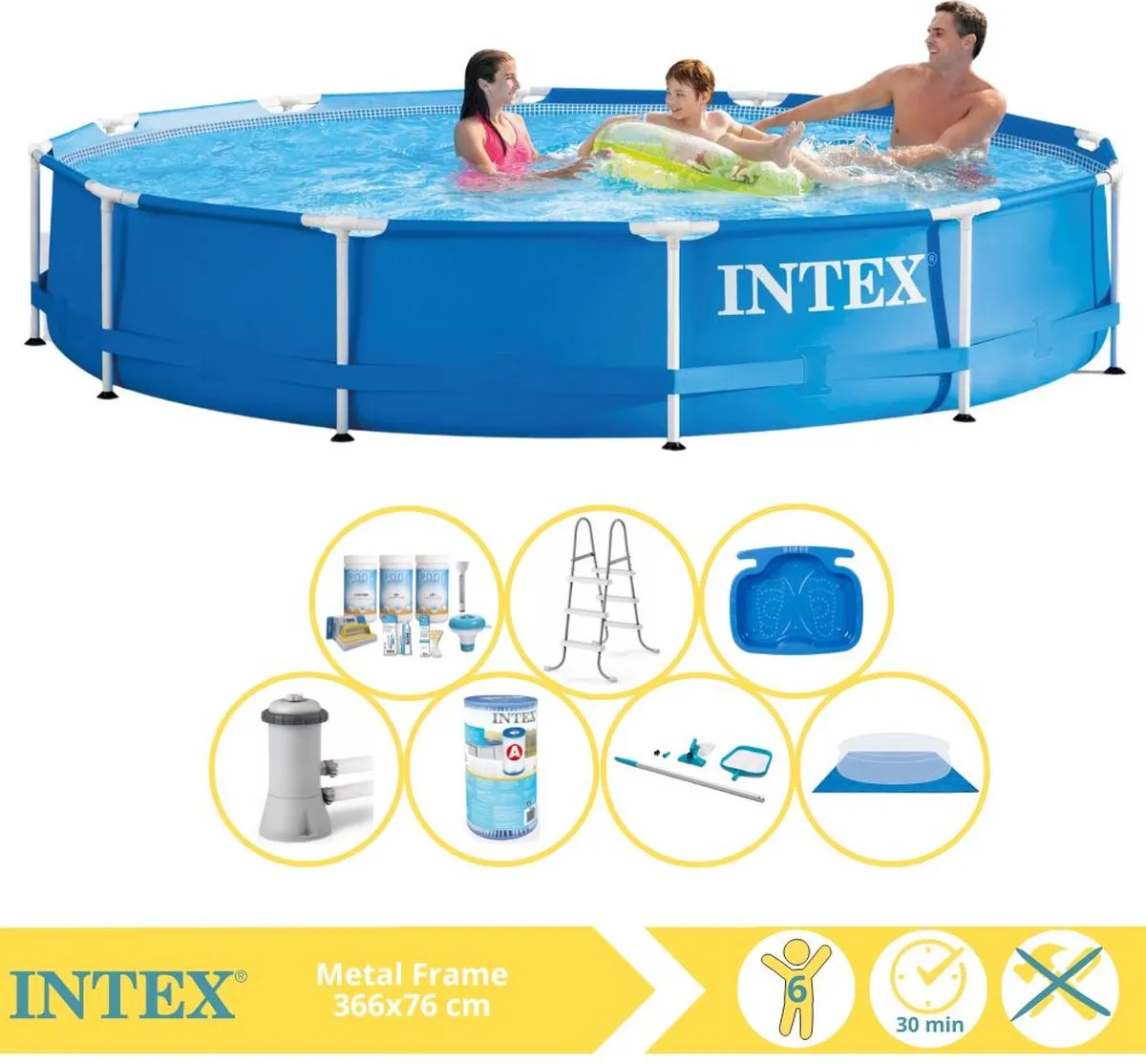 Intex Metal Frame Zwembad 366x76cm