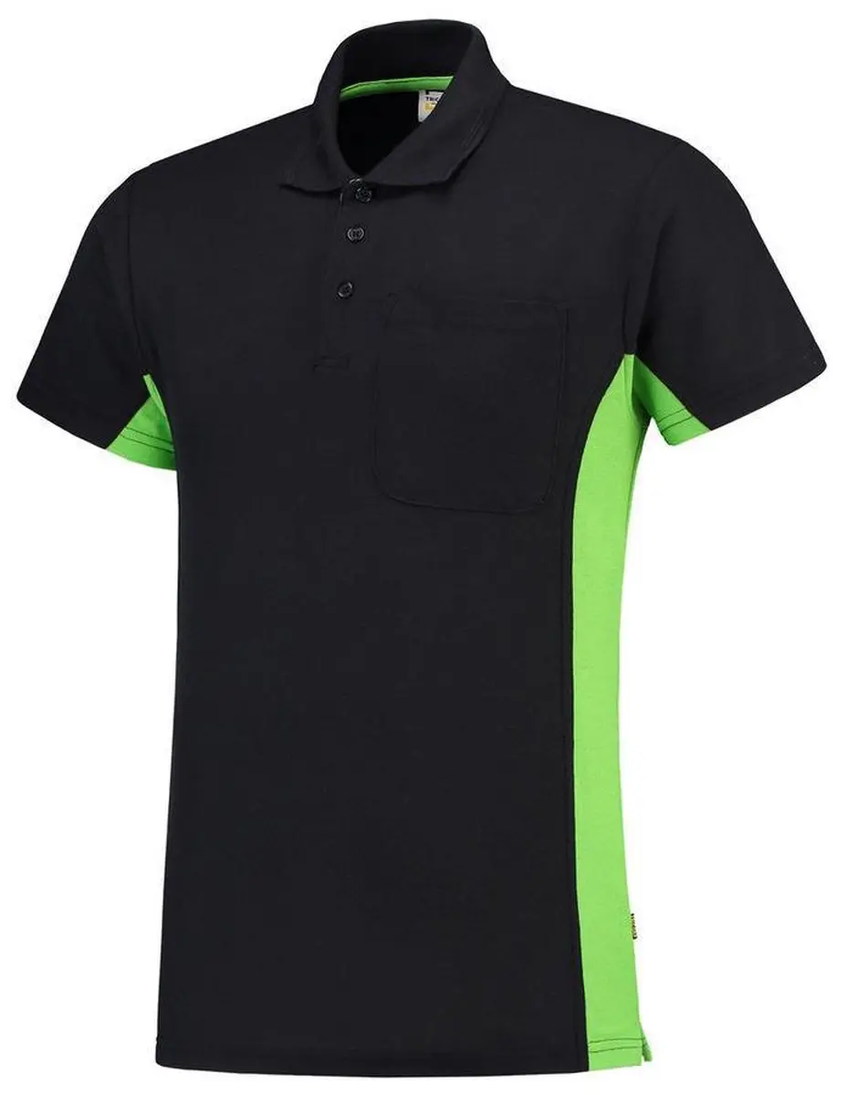 Tricorp Poloshirt Bi-Color 202002 - XXL - Navy/Limoengroen