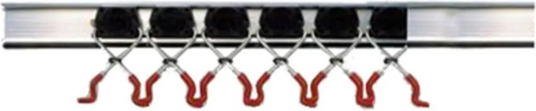Talen Tools Bruns Gereedschapsrail 75cm - 5 Klemmen