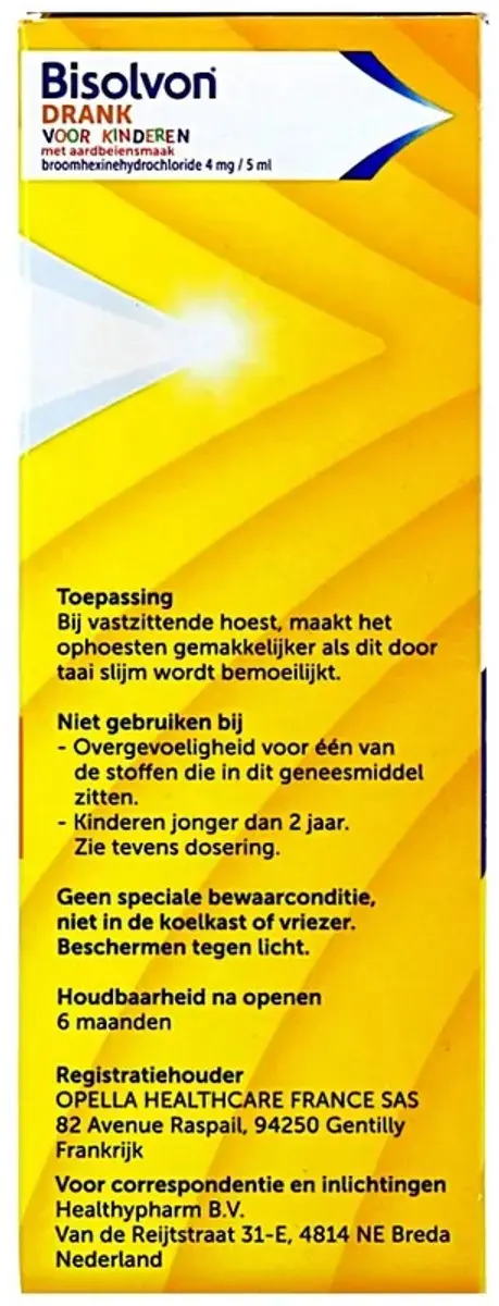 Bisolvon Drank Voor Kinderen Aardbeiensmaak 125ml