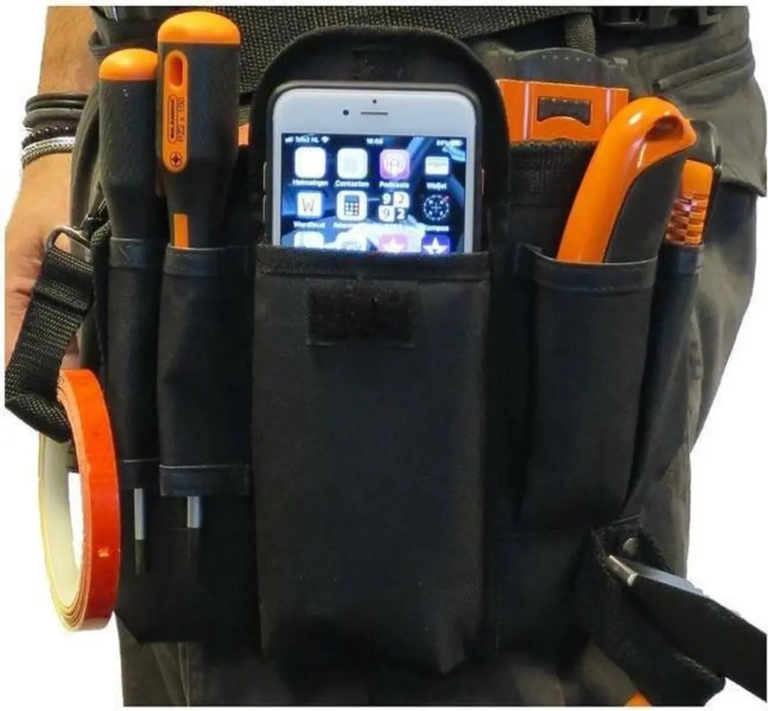 Toolpack Gereedschapsgordel met telefoonhouder - 2-delig
