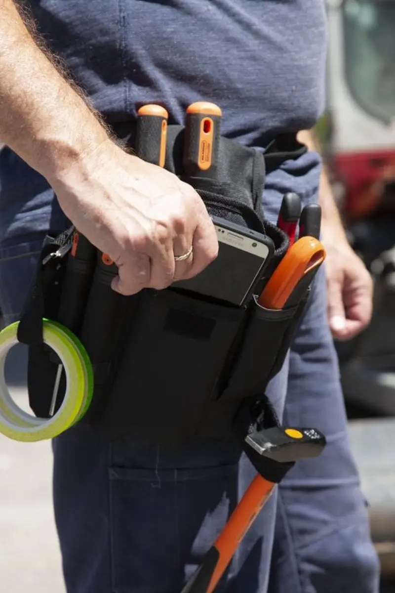 Toolpack Gereedschapsgordel met telefoonhouder - 2-delig