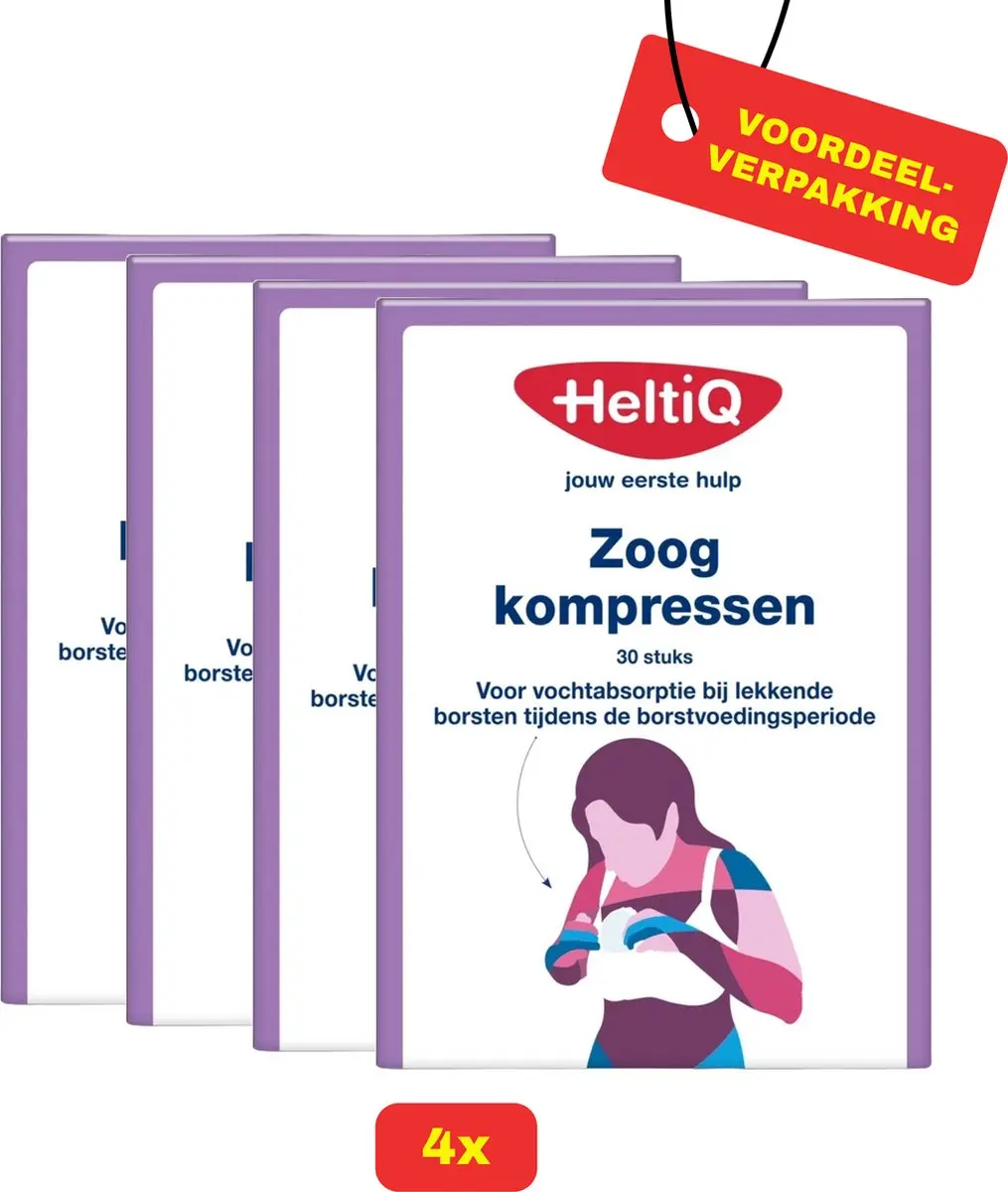 HeltiQ Zoogkompressen 30 Stuks