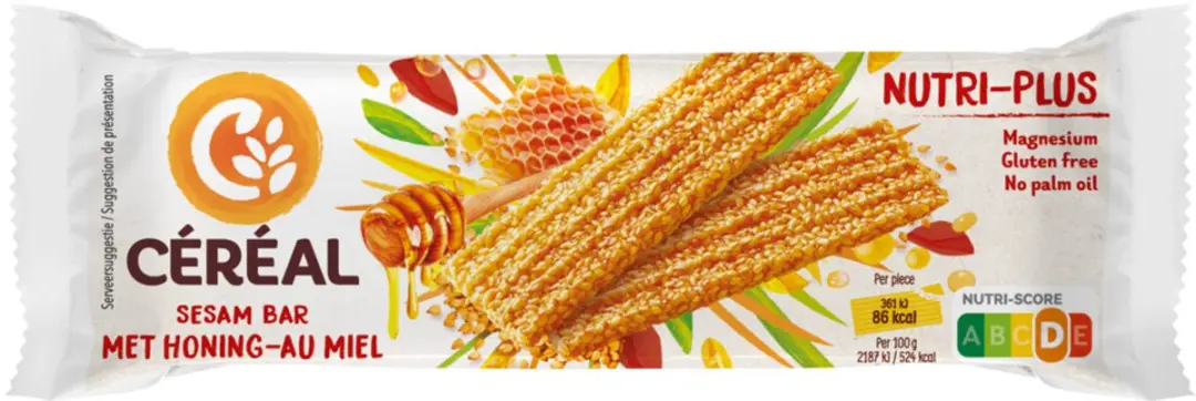 Cereal Sesambar Honing - 6 Stuks