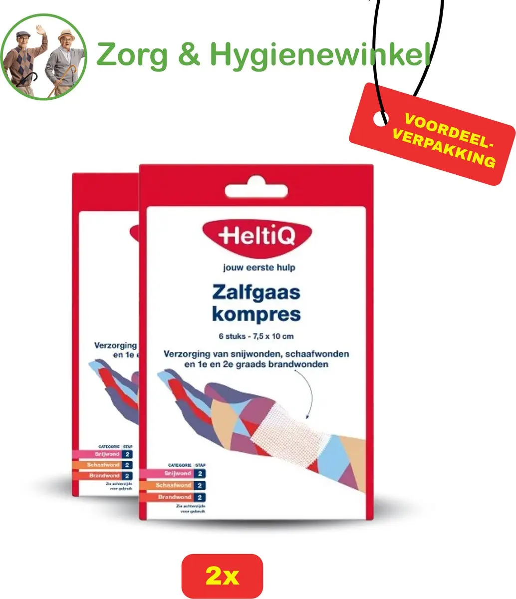 Heltiq Zalfgaaskompres 7,5x10cm