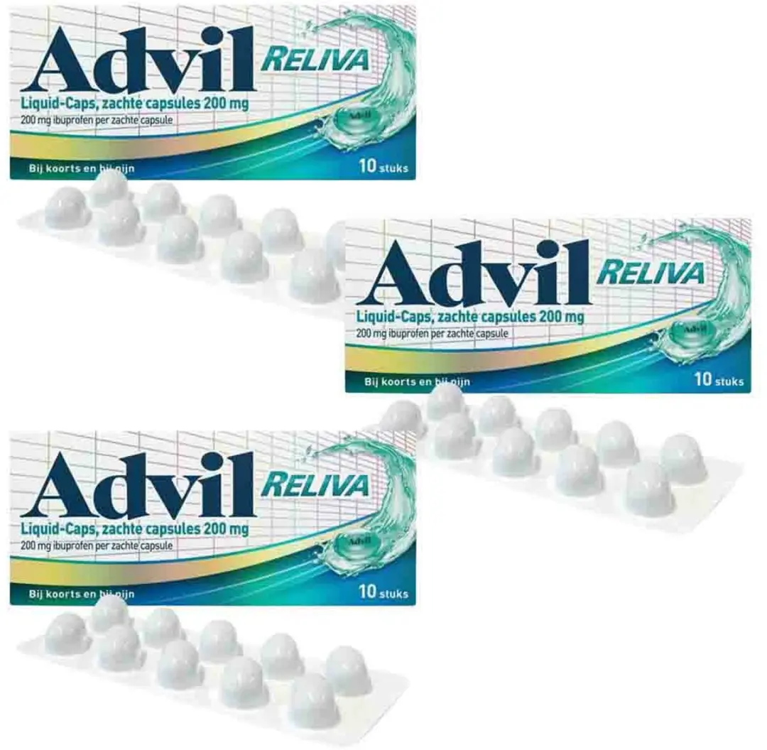 Advil Reliva Liquid Caps 200mg - 30 Stuks