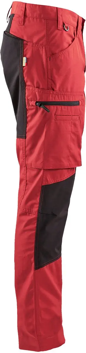 Blåkläder Service Werkbroek 1459-1845 - Rood/Zwart - Maat 44