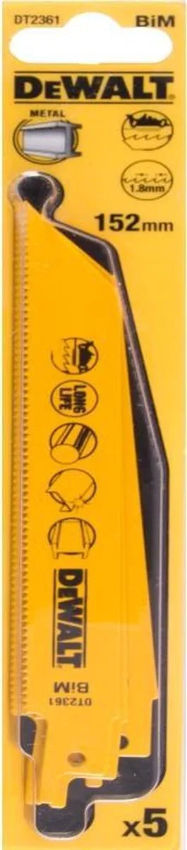 DeWalt DT2361-QZ Reciprozaagbladen