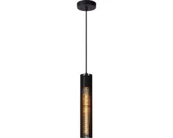 Lucide Lionel Hanglamp Ø6,5cm - 1xE27 - Zwart
