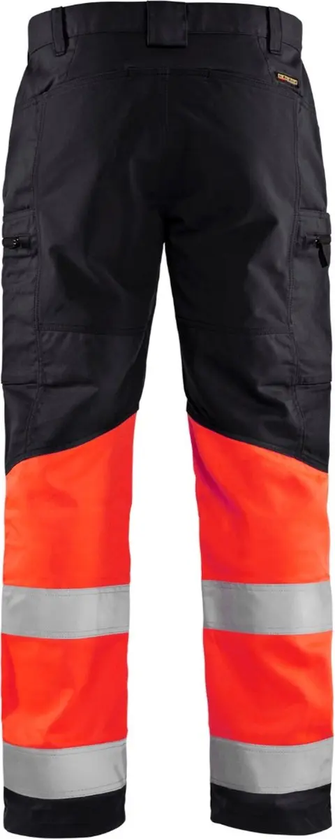 Blåkläder Werkbroek 1551-1811 High Vis - C54 - Zwart/High Vis Rood