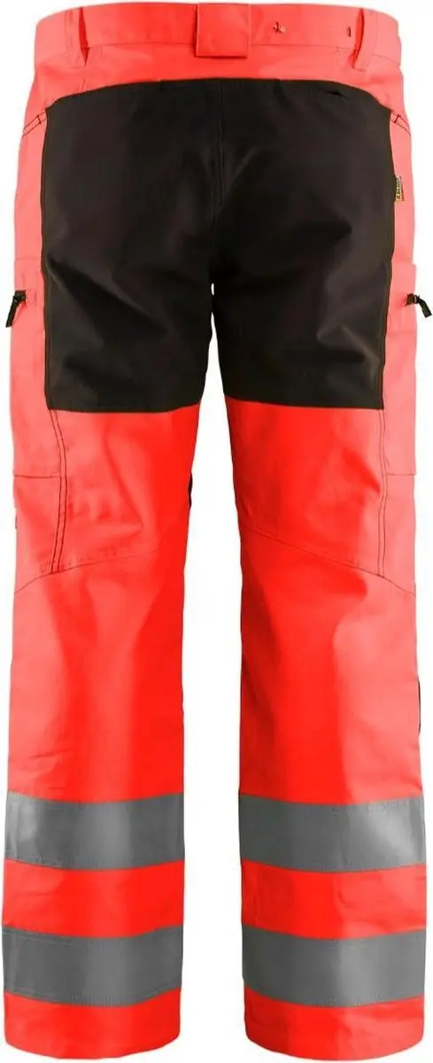 Blåkläder High Vis Broek 1585-1811 - Maat 146 - High Vis Rood/Zwart