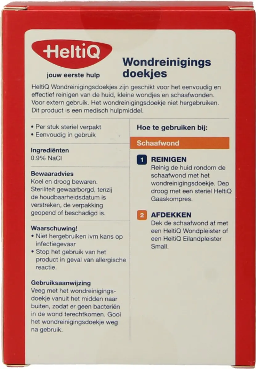 HeltiQ Wondreinigingsdoekjes - 10 Stuks