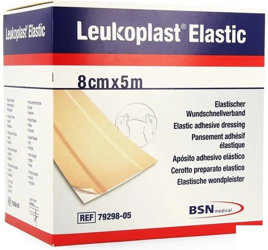 Leukoplast Elastic Wondpleister 5m x 8cm