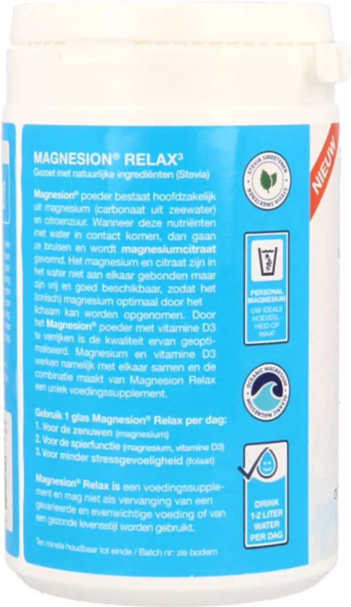 Magnesion Vedax Relax Mineralen 125g