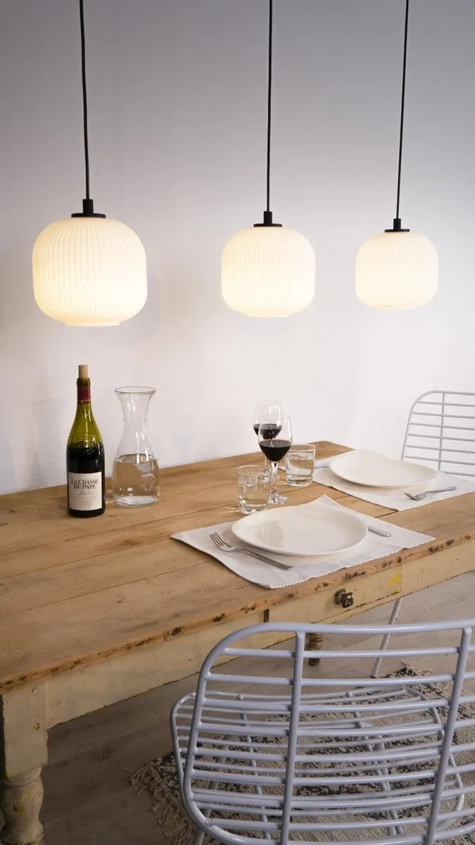 Eglo Mantunalle Hanglamp E27 - 120cm - Zwart/Wit
