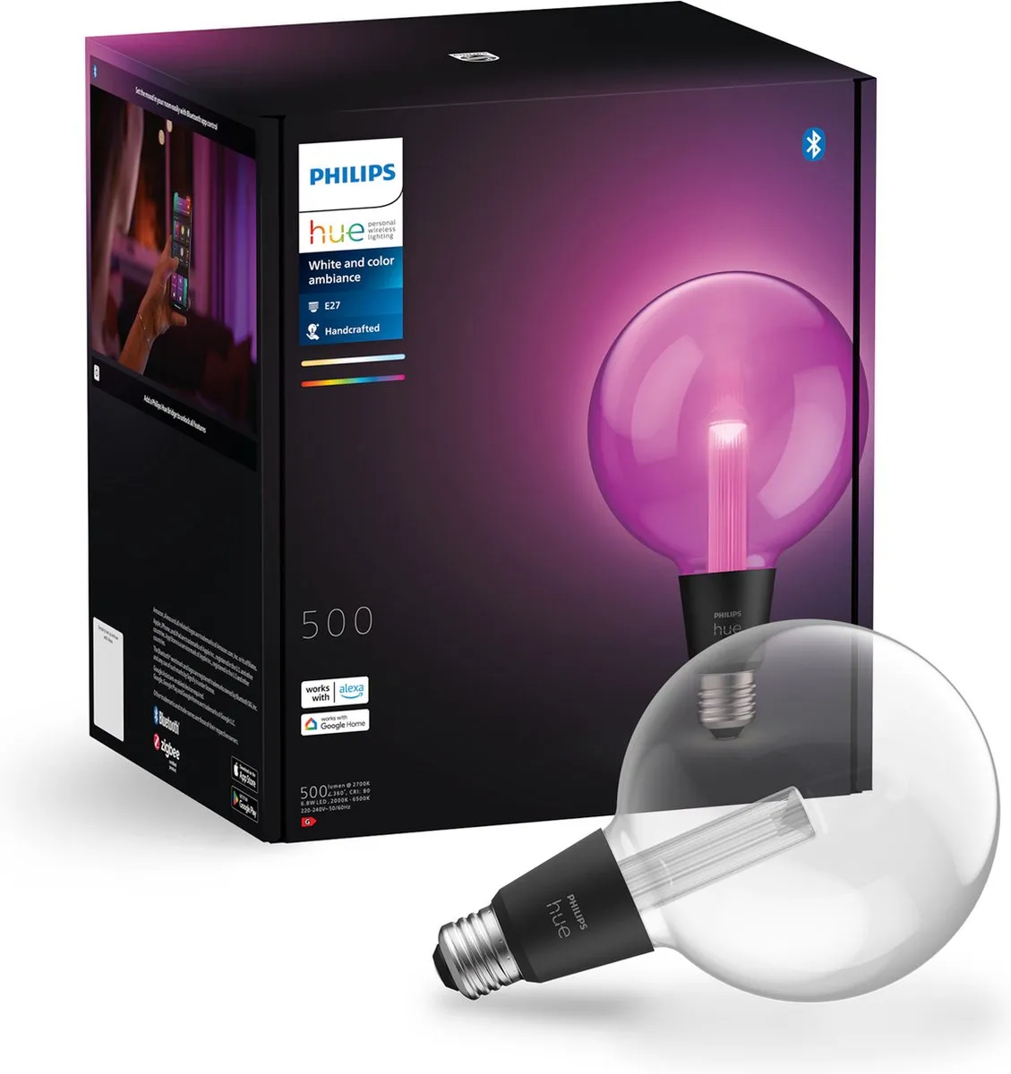 Philips Hue Lightguide Globelamp G125 E27