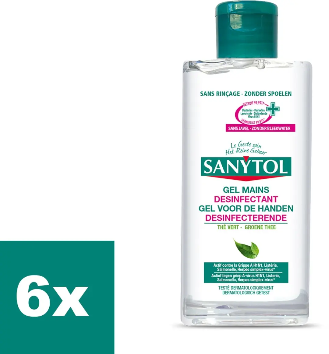 Sanytol Handgel 75ml - 6 Stuks