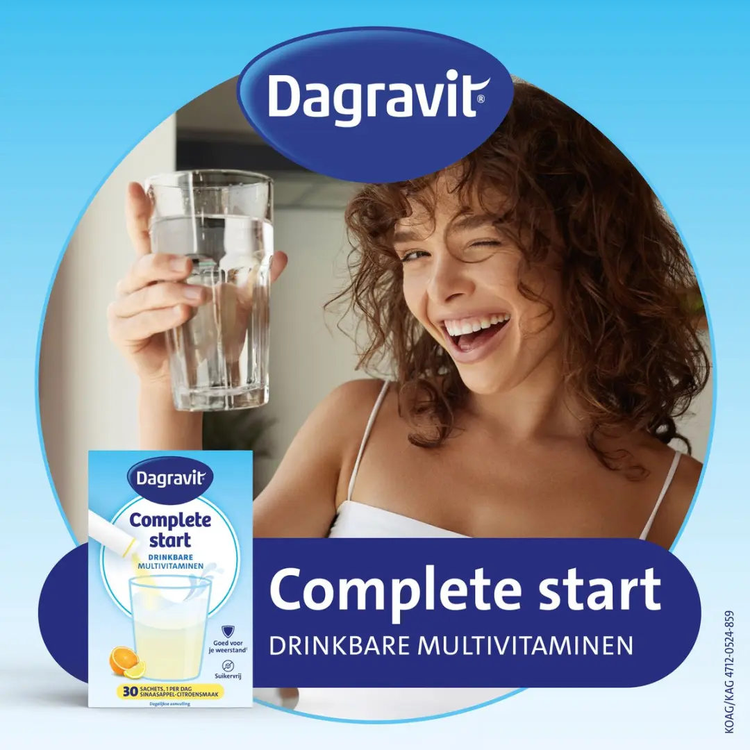 Dagravit Complete Start Drinkbare Multivitaminen 154ml - 30 Stuks - Sinaasappel-Citroen