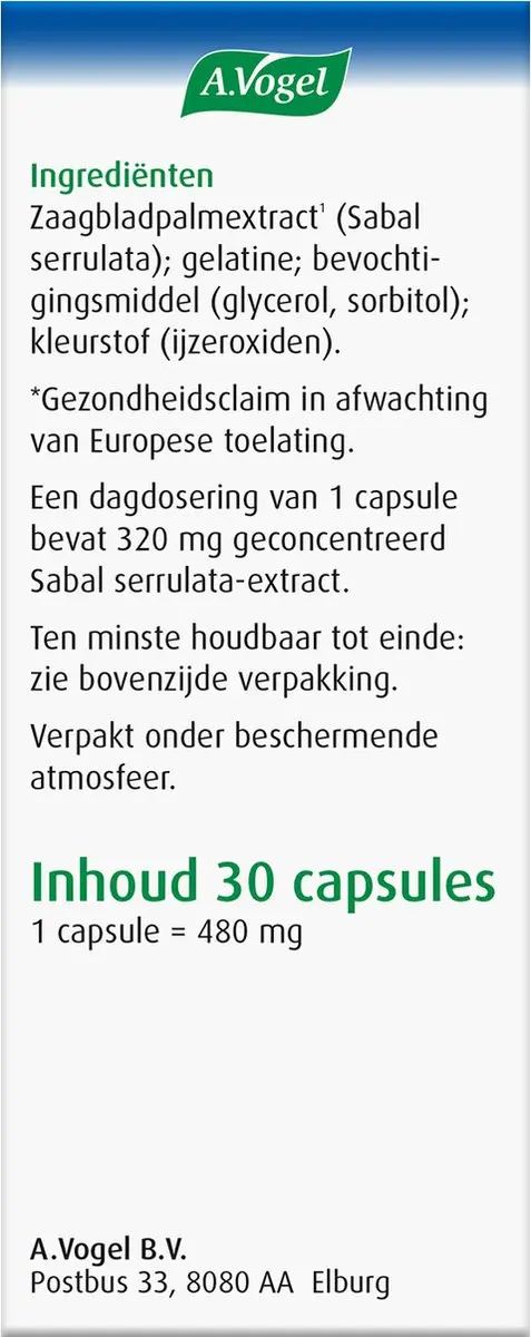 A.Vogel Prostaforce Capsules 30st