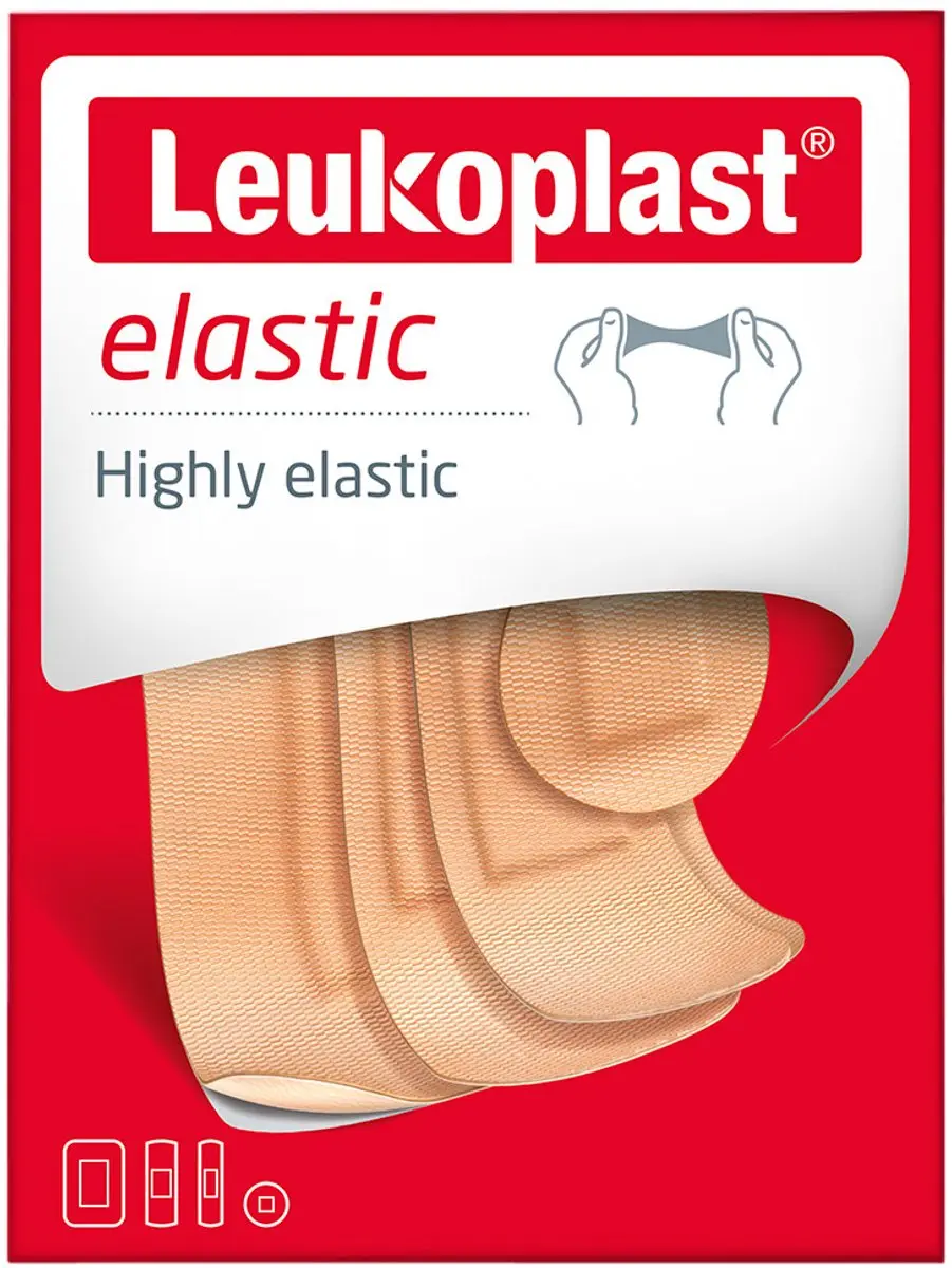 Leukoplast Pleister Elastiek Beige - 40 Stuks