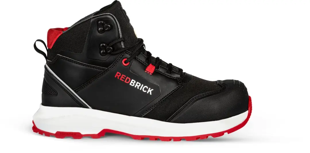 Redbrick Pulse Overnose Werkschoenen S3 - 39 - Zwart/Rood