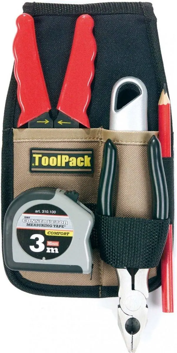 Toolpack Gereedschapshouder 2 Vakken - Beige