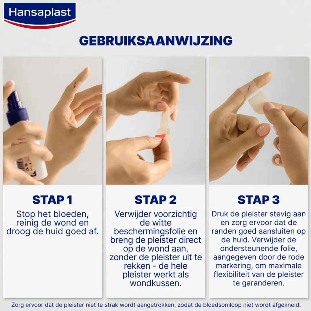 Hansaplast S Second Skin Pleisters - 10 Stuks - Transparant