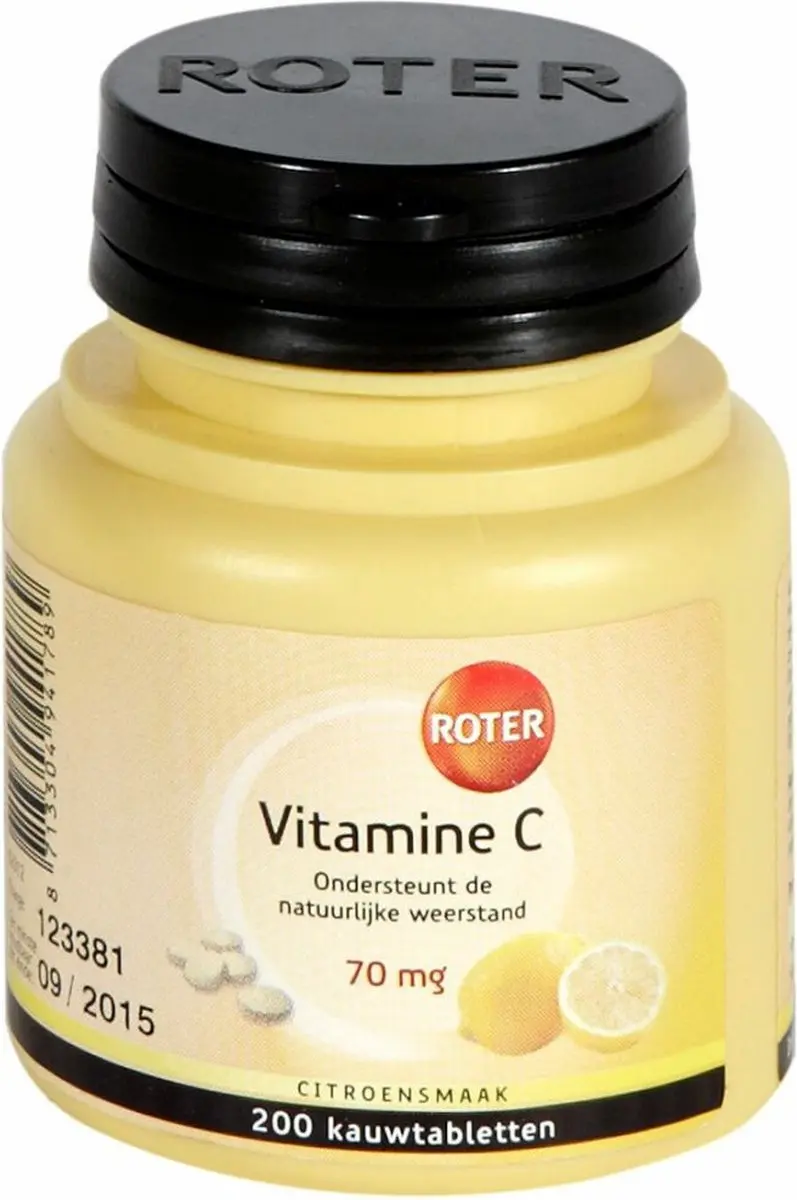 Roter Vitamine C 70mg Citroen Kauwtabletten