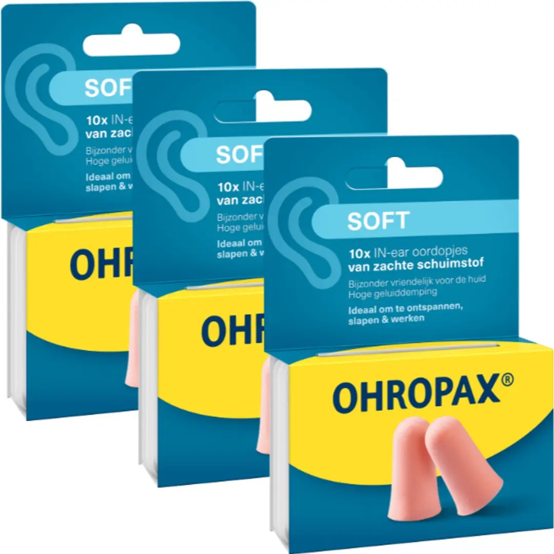 Ohropax Geluiddempers Soft - 30 Stuks