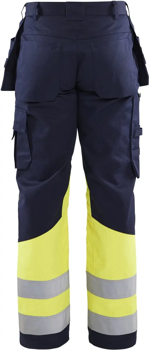 Blåkläder Multinorm Werkbroek 1479-1514 - 52 - Marine/High Vis Geel