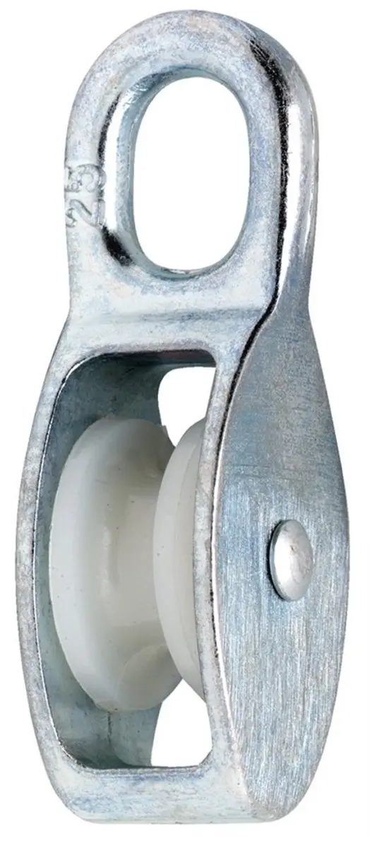 Dulimex DX 951-06E Katrol - Nylon Wiel 6x20mm - Zwart - 10 Stuks