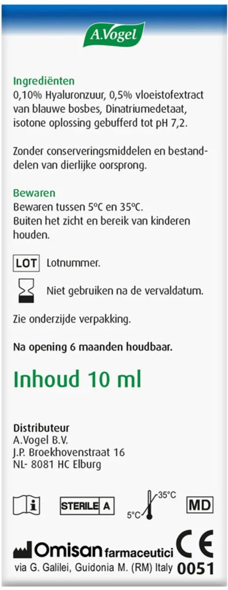 A.Vogel Oogdruppels Vermoeide Ogen 2x10ml