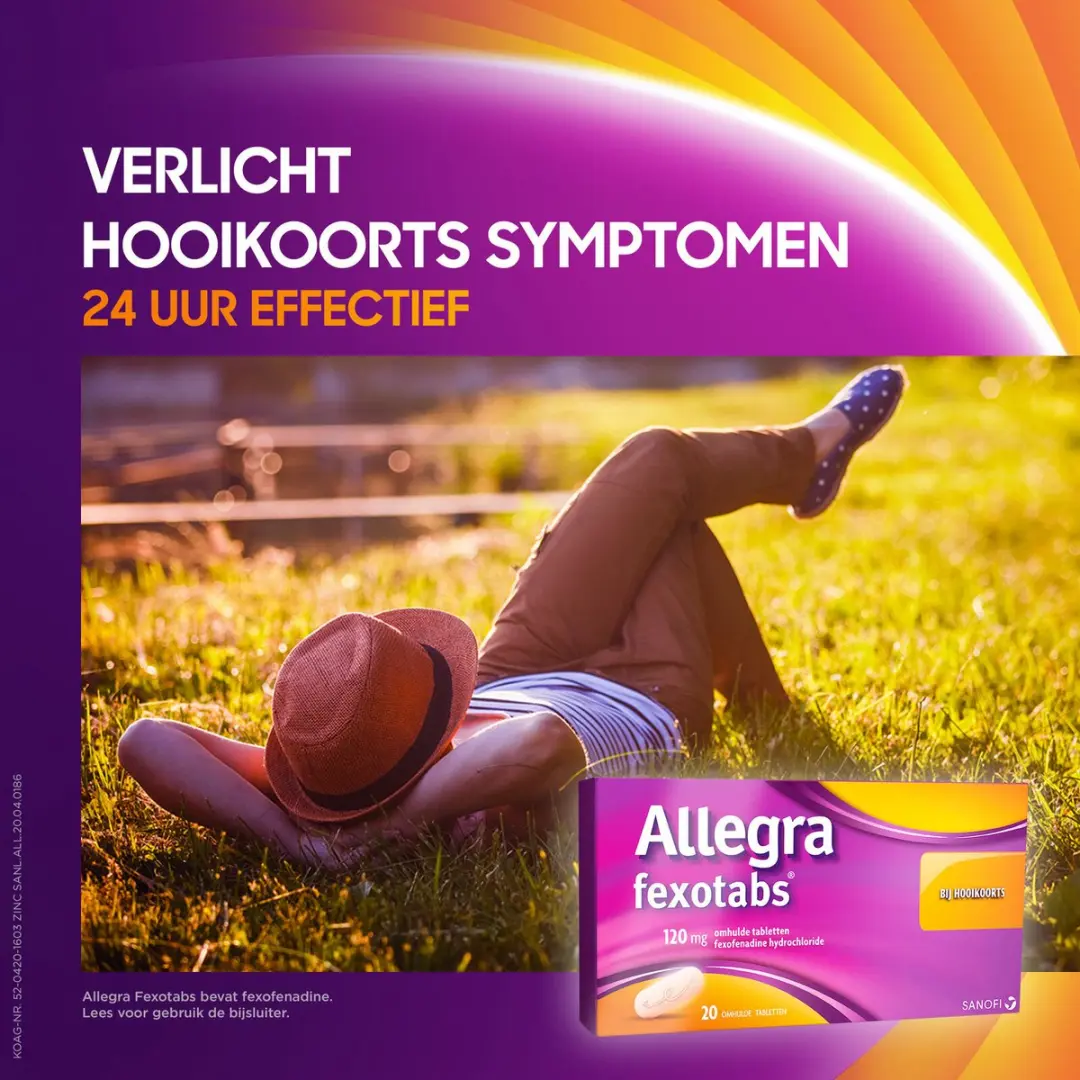 Allegra Fexotabs Bij Hooikoorts 20 Stuks