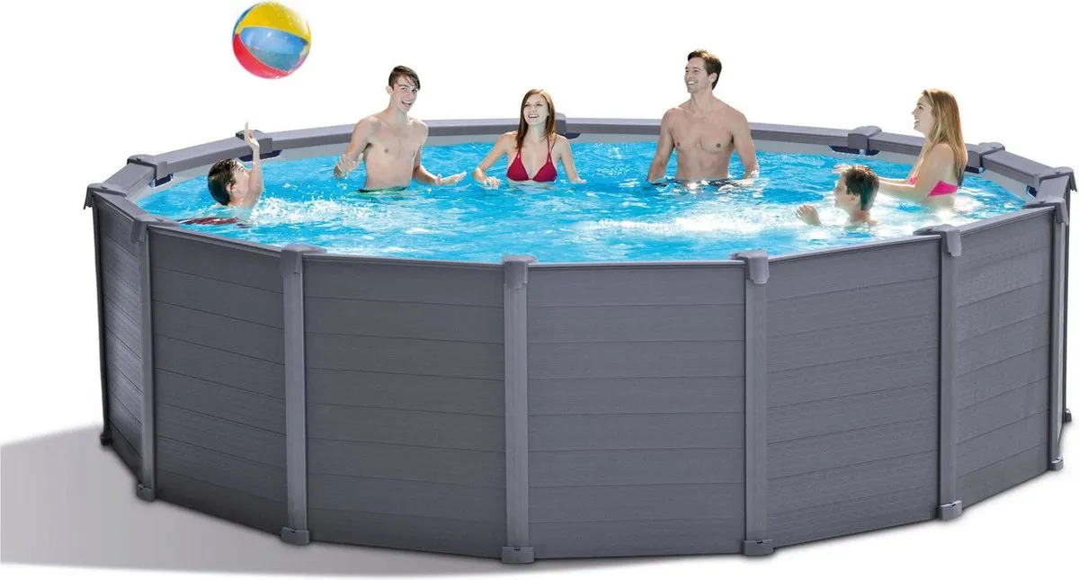 Intex Zwembadset 478x124cm - 16.805L - Grey
