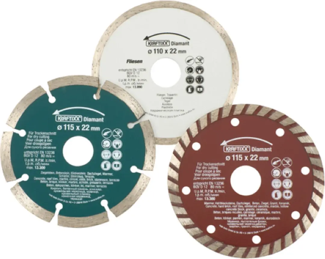 KWB 3-delige Diamantdoorslijpschijf Set Ø115mm