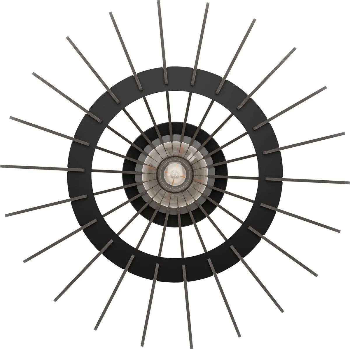 Eglo Cossano 3 Plafondlamp E27 - Ø45cm - Zwart