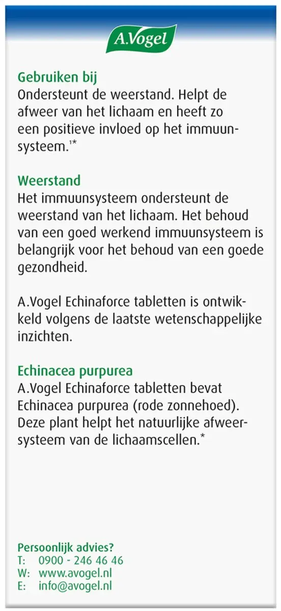 A.Vogel Echinaforce Tabletten 200 Stuks