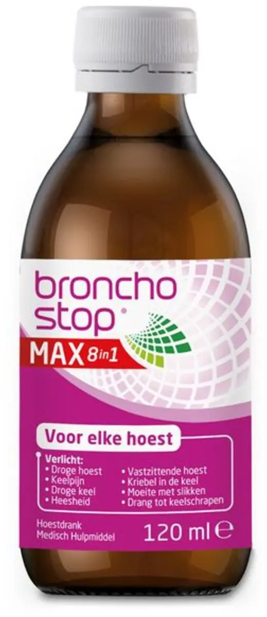 Bronchostop Max 8-in-1 Hoestdrank 2x120ml