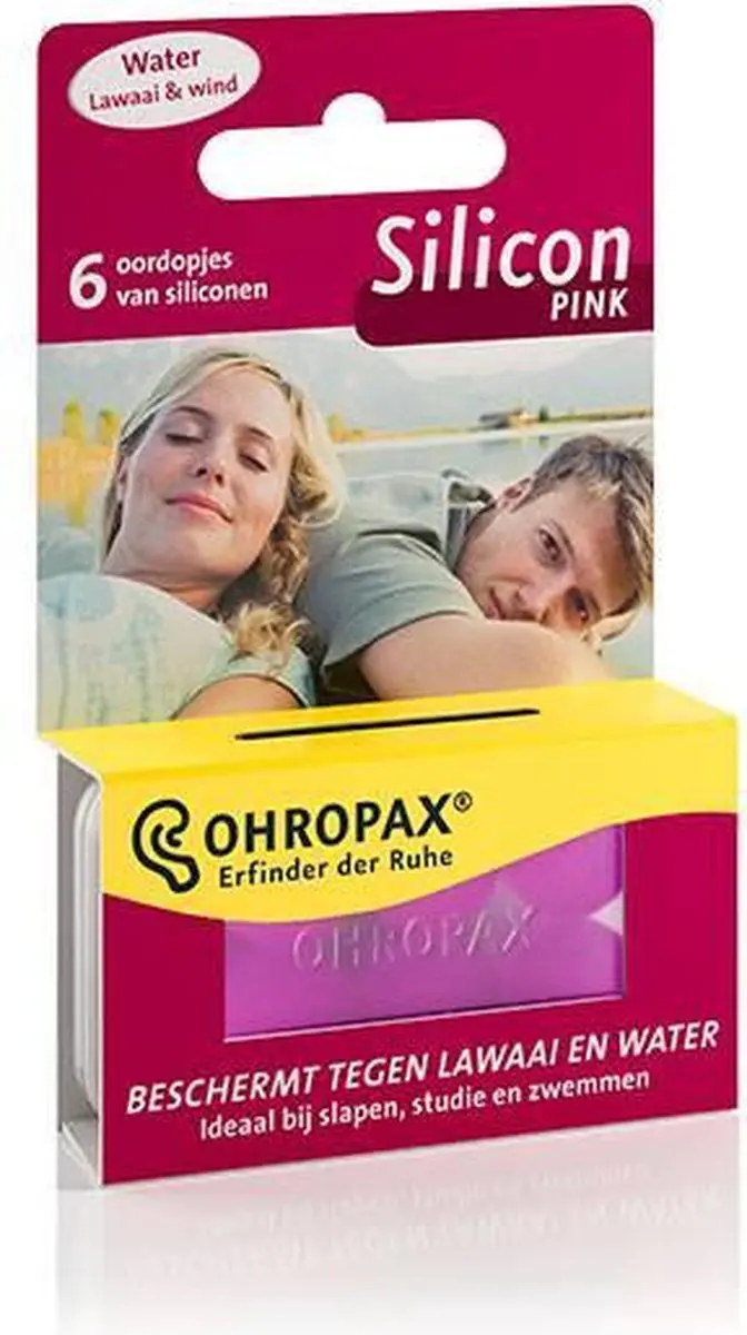 Ohropax Siliconen Gehoorbescherming - 6 Stuks - Roze
