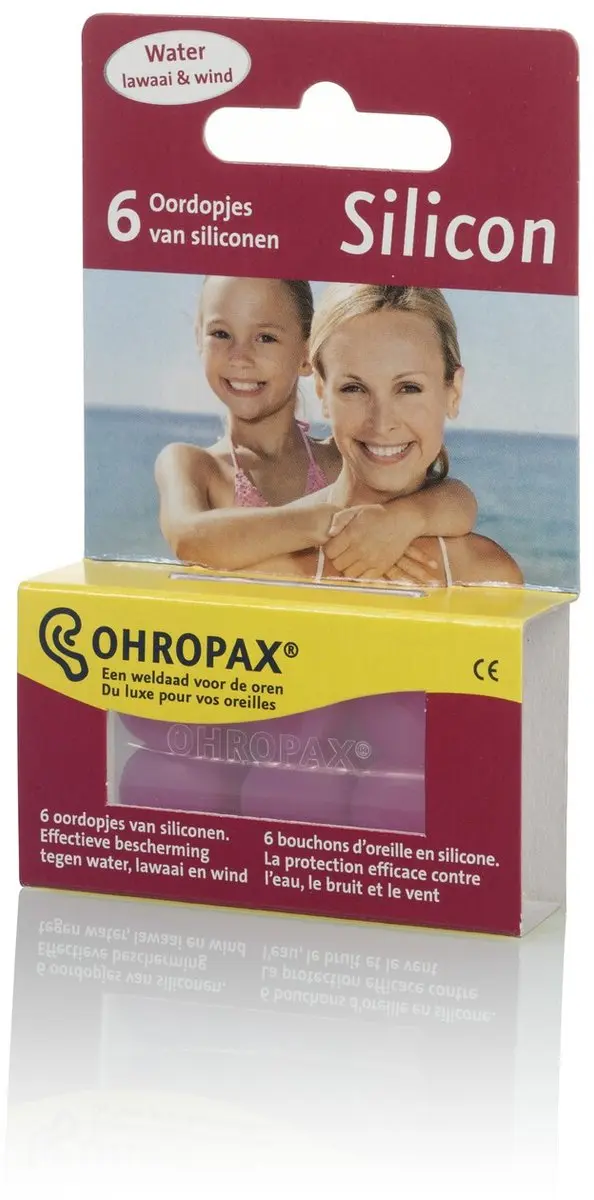 Ohropax Siliconen Gehoorbescherming - 6 Stuks - Roze