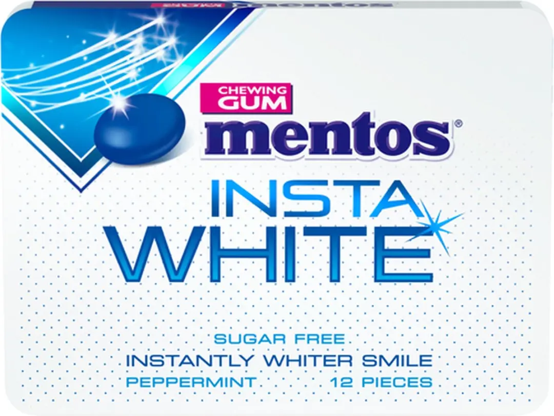 Mentos Insta White Kauwgom - 12 Stuks