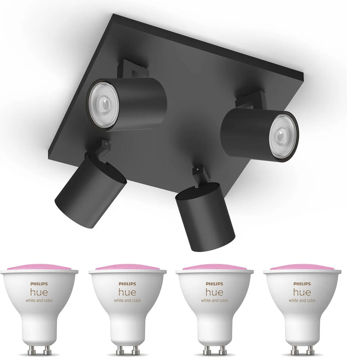 Philips Hue Runner Opbouwspot Zwart