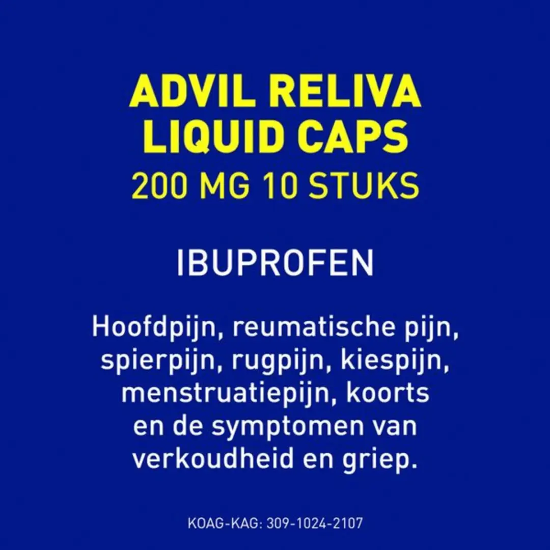 Advil Reliva Liquid Caps 200mg