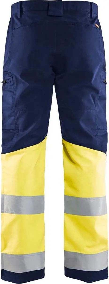 Blåkläder Werkbroek 1551-1811 High Vis - 44 - Marine/High Vis Geel